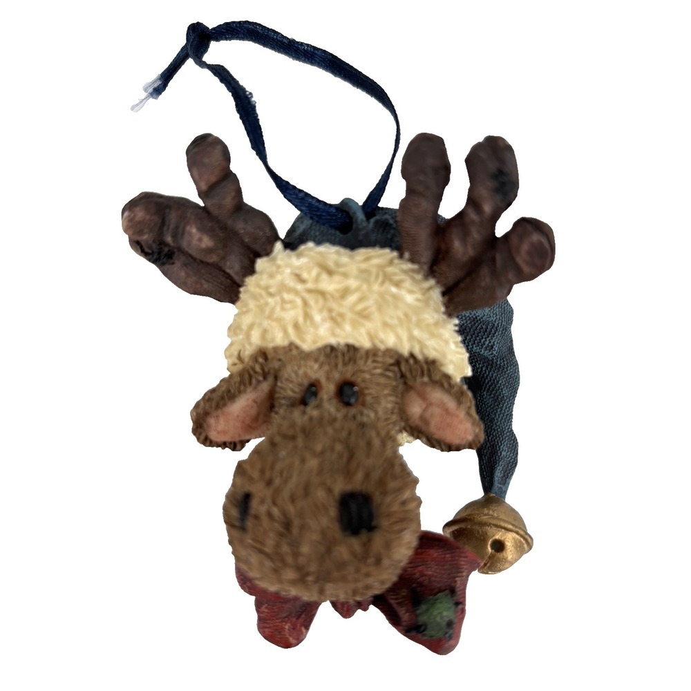 Boyds Bears Jingle‎ Mooselbeary 2000 Wee Folkstone Ornament #25808 Resin Vintage